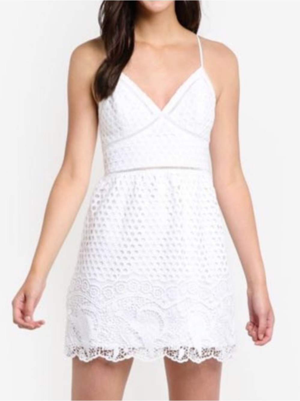 Abercrombie & Fitch White Lace Mini Dress/XS